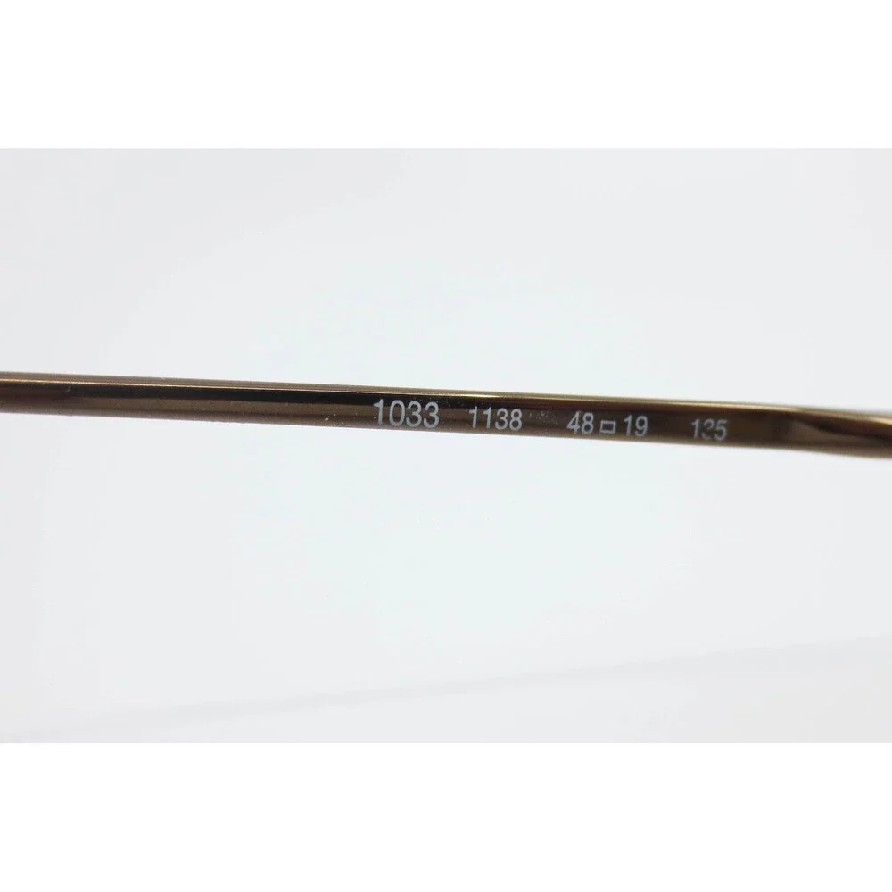 Giorgio Armani 1033 1138 Bronze Oval Metal Eyeglasses Frames Italy 48-19-125
